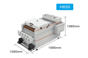 H650 dtf baskı makine fırın ölçüleri